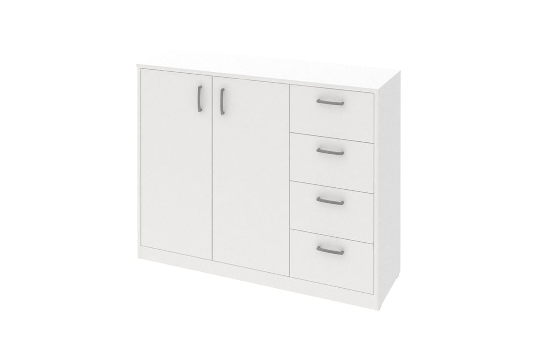 Kommode Mega Typ 29 Weiß 106x85x37 cm