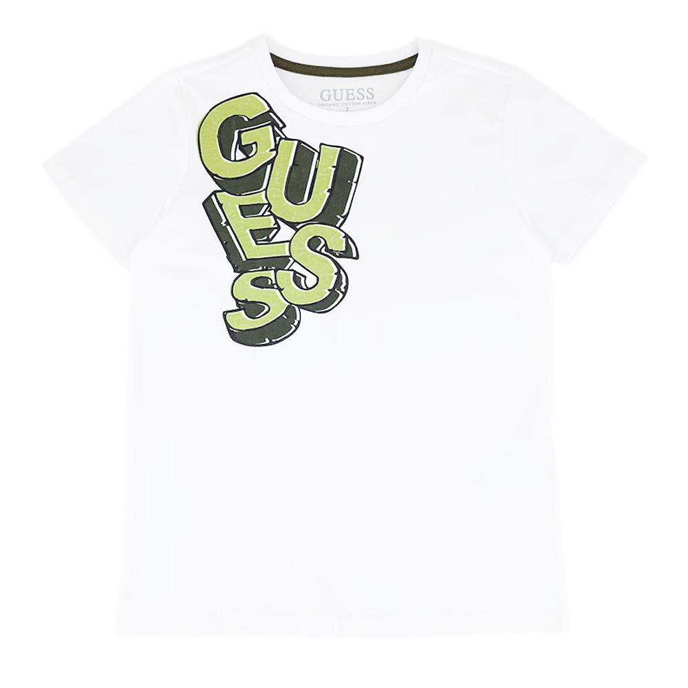 Guess T-shirt Blanc Garçon Guess Groovy