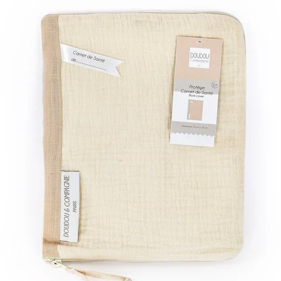 Happy Wild Protège carnet de santé   Beige        de               Doudou et Compagnie