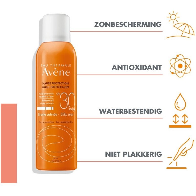 Huile Solaire SPF30 Brume satinée Avène - Flacon de 150 ml
