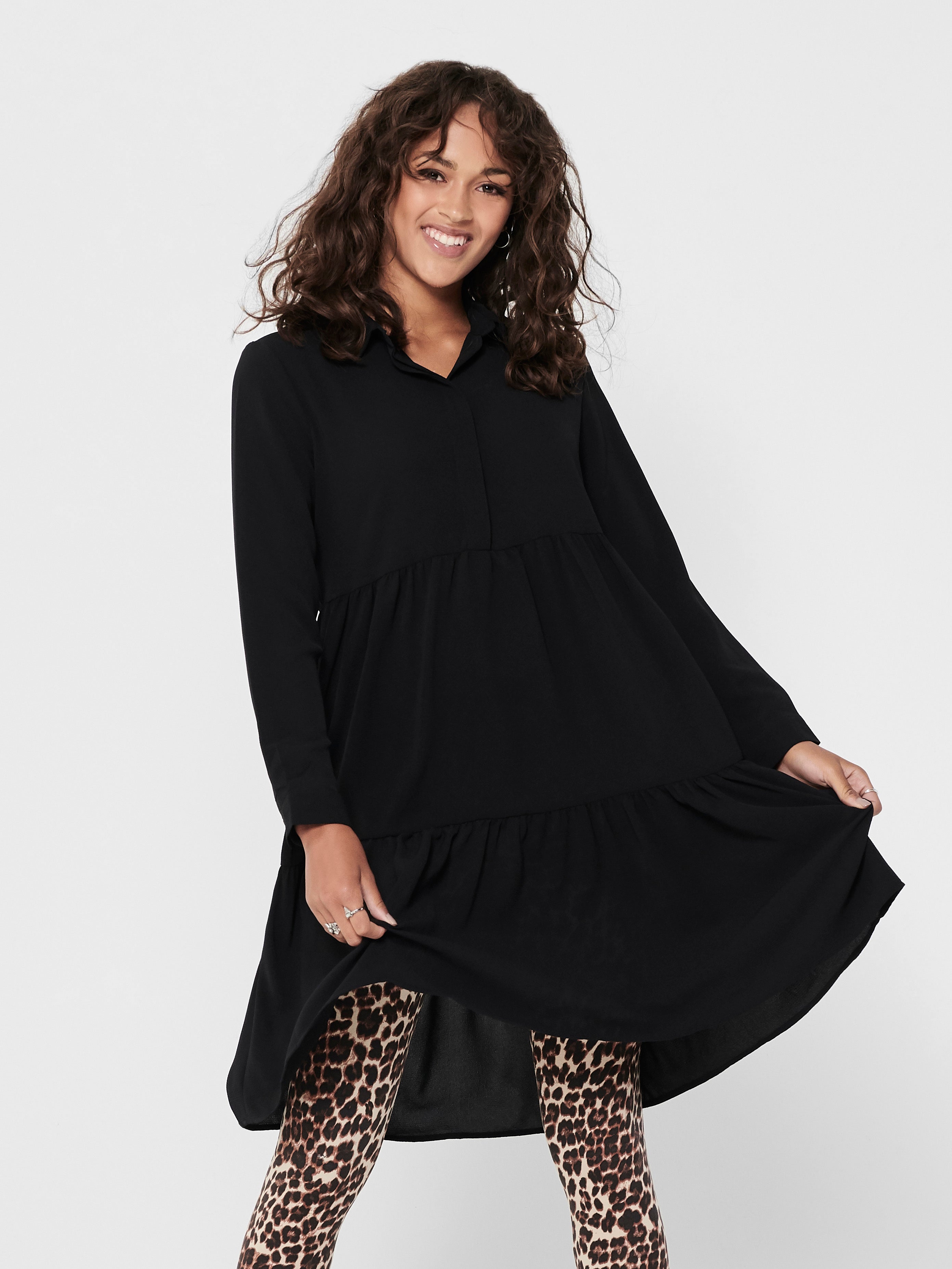 JDYPIPER Langes Kleid Black