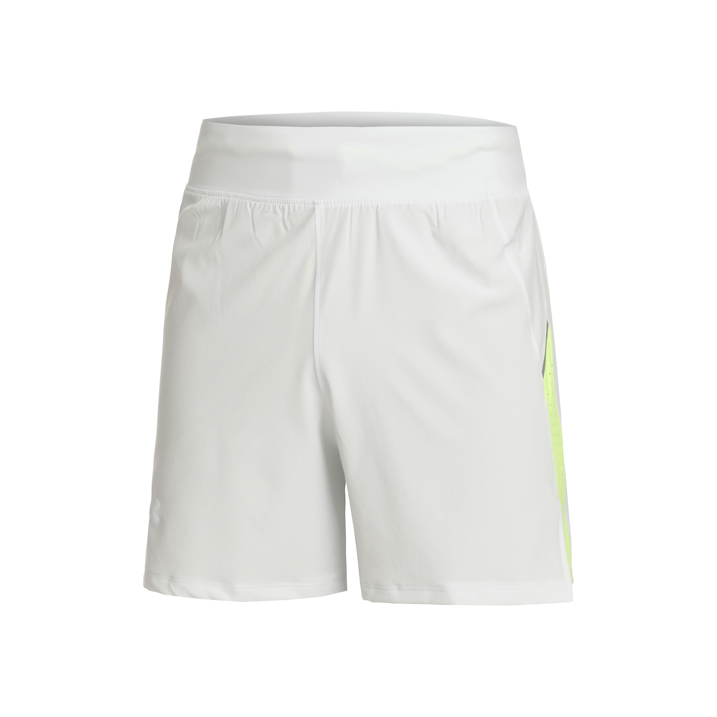 Under Armour Launch Elite 5in Shorts Hommes - Blanc , Jaunes Fluo