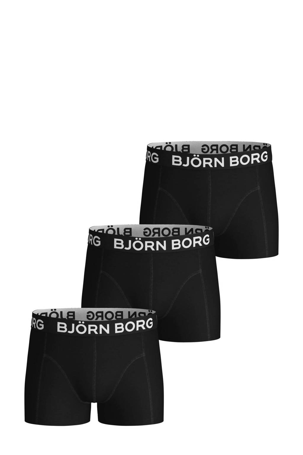 boxershort Sammy - set van 3 zwart