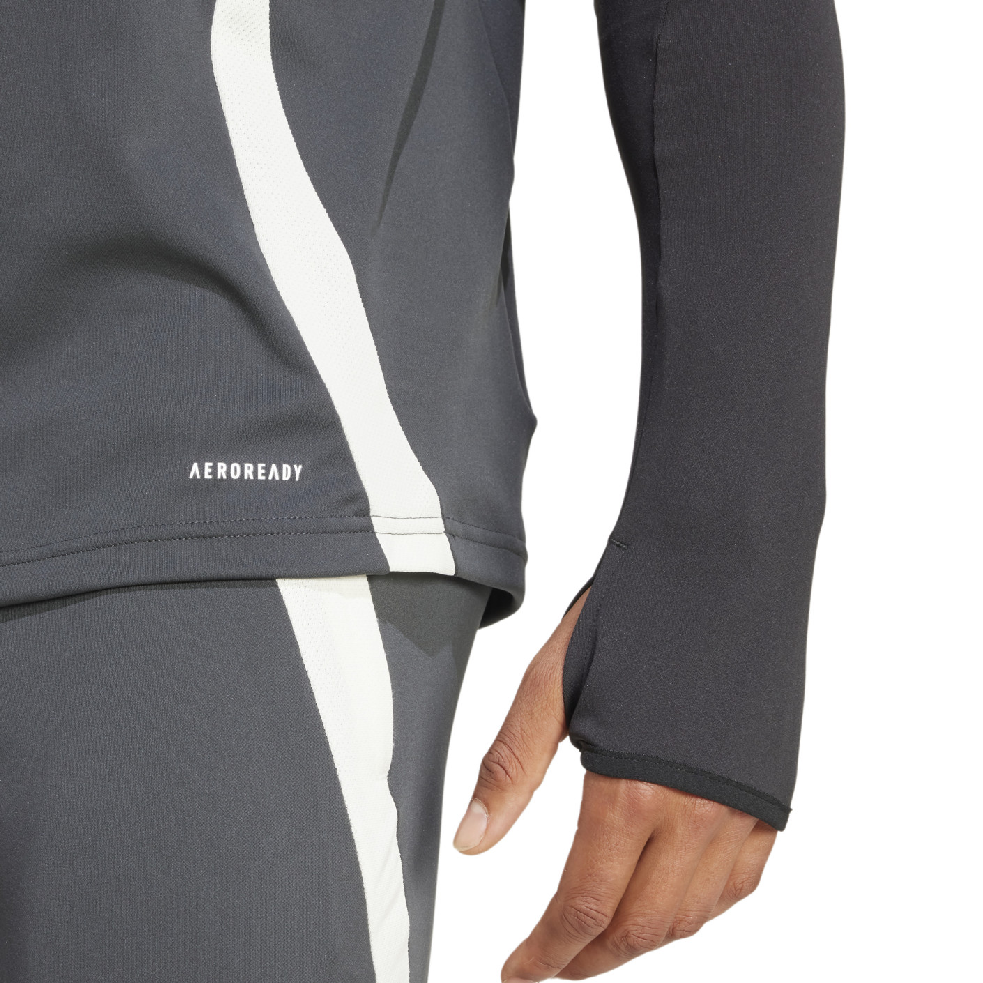 Adidas Manchester United Trainingstrui 1/4-Zip Europees 2024-2025 Donkergrijs Zwart Rood Wit