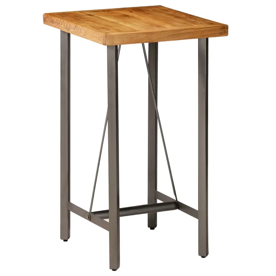 vidaXL - Bartafel - Bruin - Hout - 60 x 60 x 107 cm