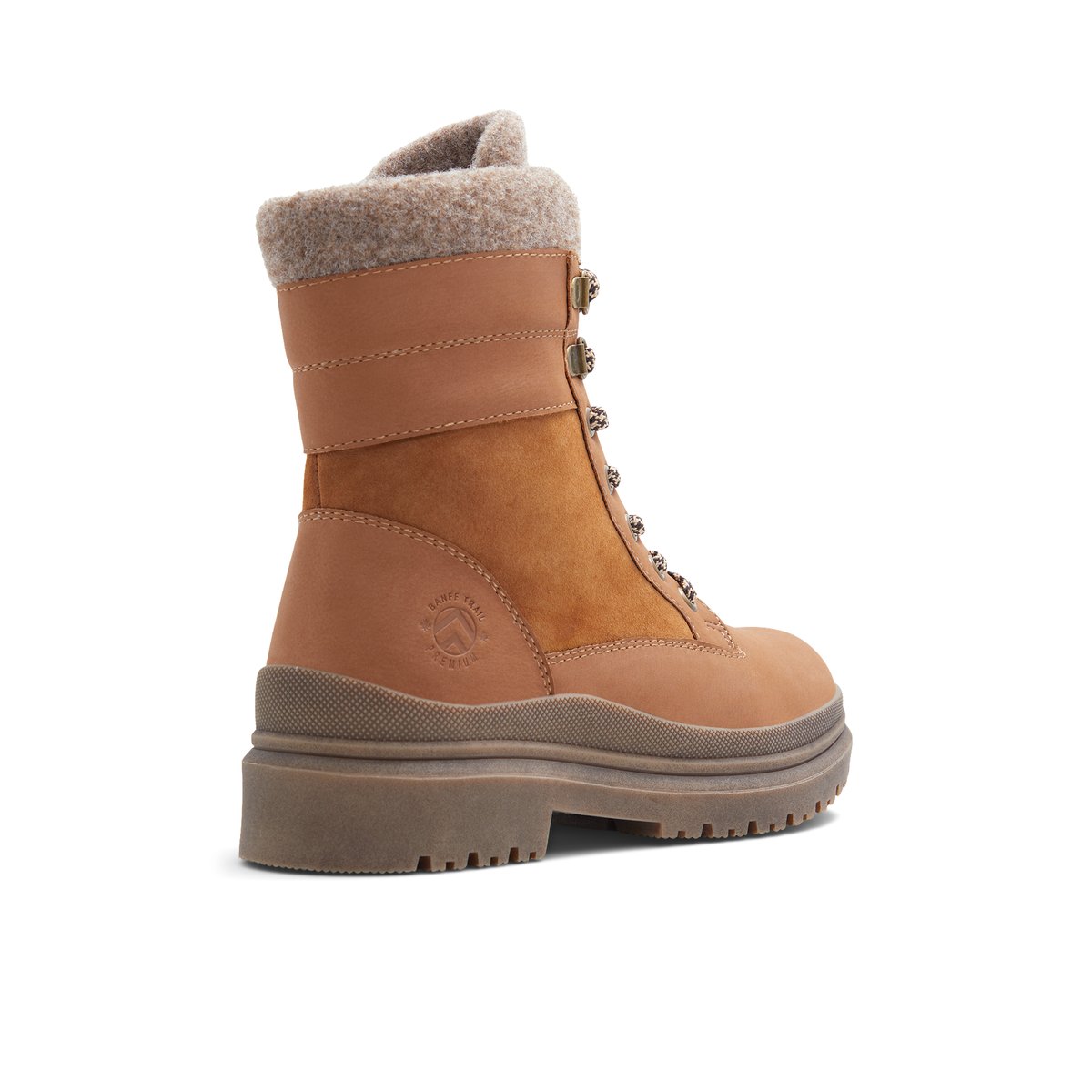 BANFF TRAIL PREMIUM-Aloderedar-Bottes de randonnée d'hiver - Talon plat - Cognac