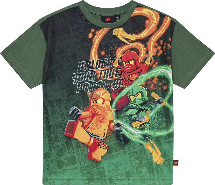 LEGO kidswear-LEGO børnetøj LWTAFFY 124 - T-SHIRT S/S Green
