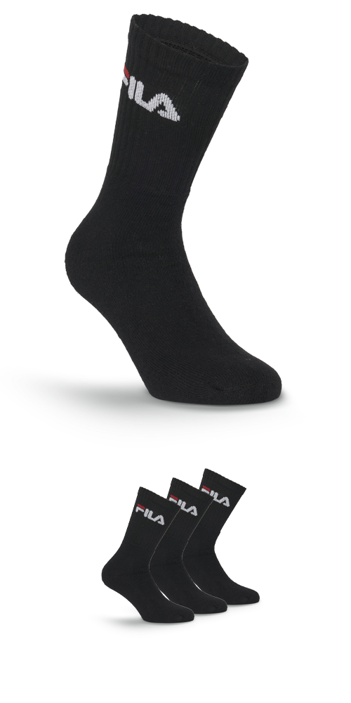 Fila Tennissocken »UNISEX CREW TENNIS FULL TERRY SOCKS« 3 Stk. tlg. mit verstärkten Belastungszonen,