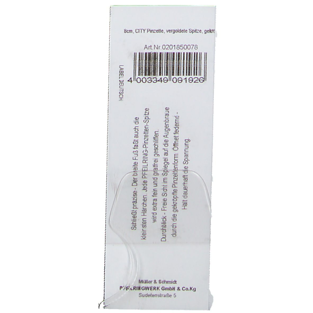 Pfeilring® Augenbrauenpinzette C185