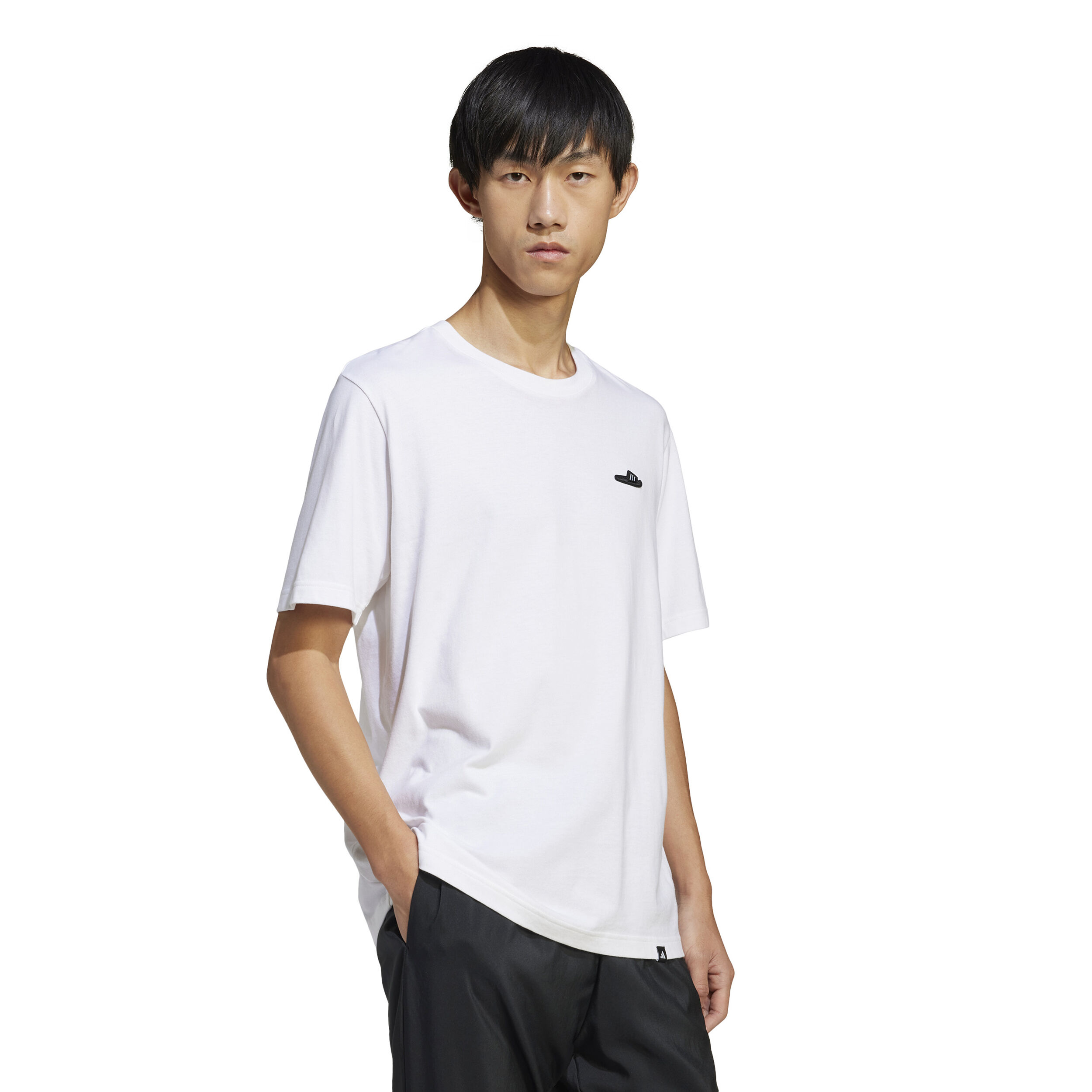 adidas Lounge Slide Graphic T-shirt Hommes - Blanc