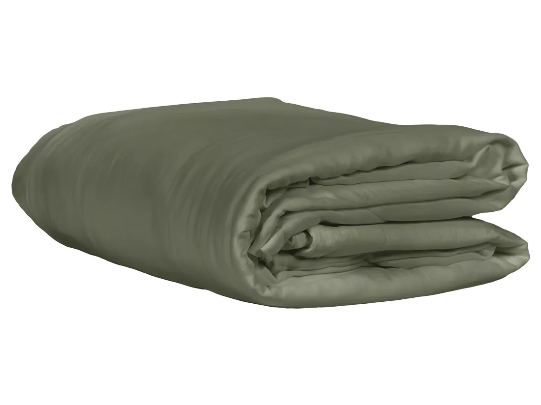 Housse de couette gaze de coton double 240 x 260 cm vert - PEPA 4