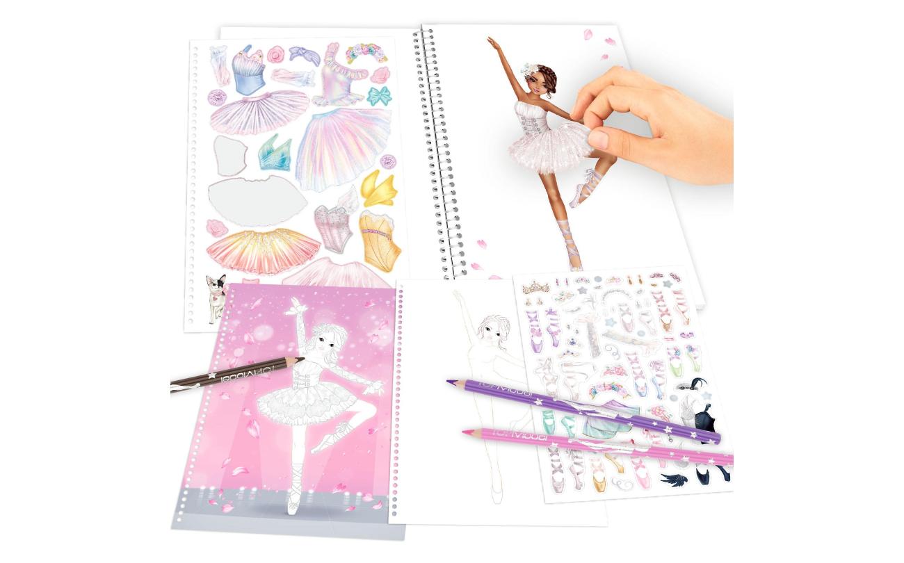 Create your TOPModel kleurboek met stickers BALLET