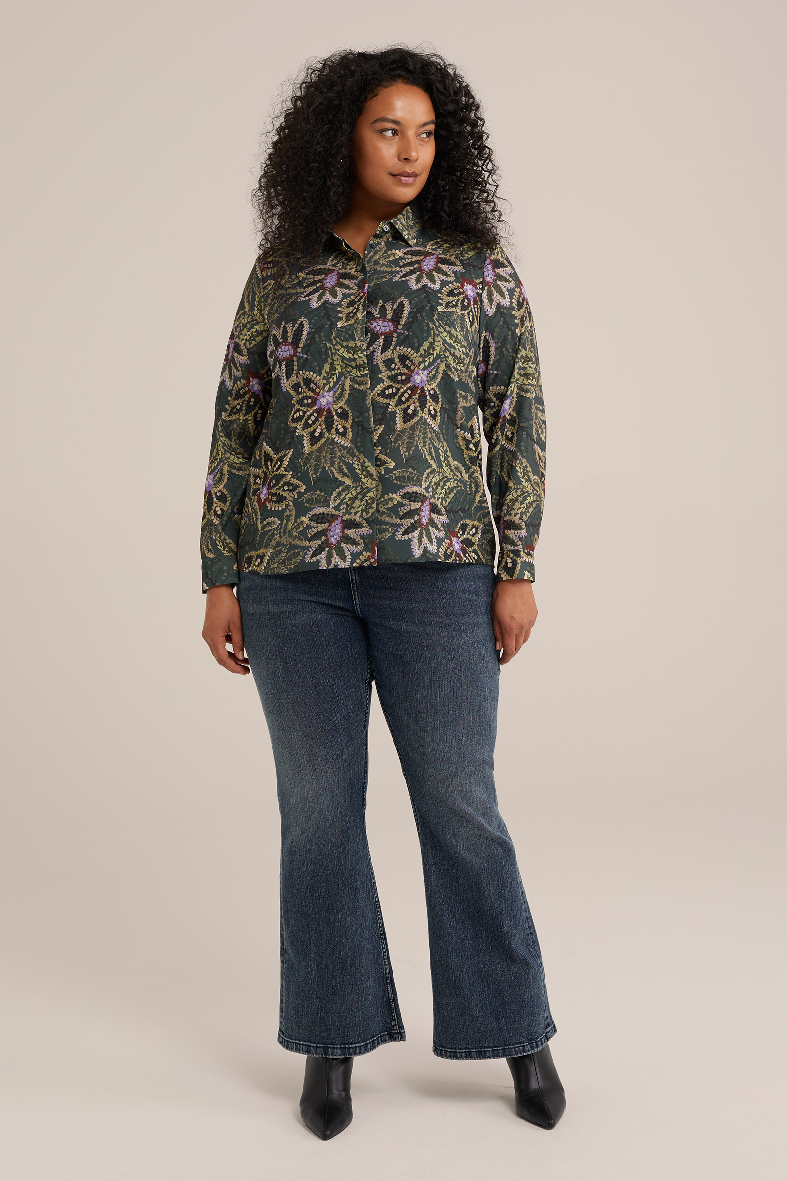 blouse - Curve WE Fashion Multikleur