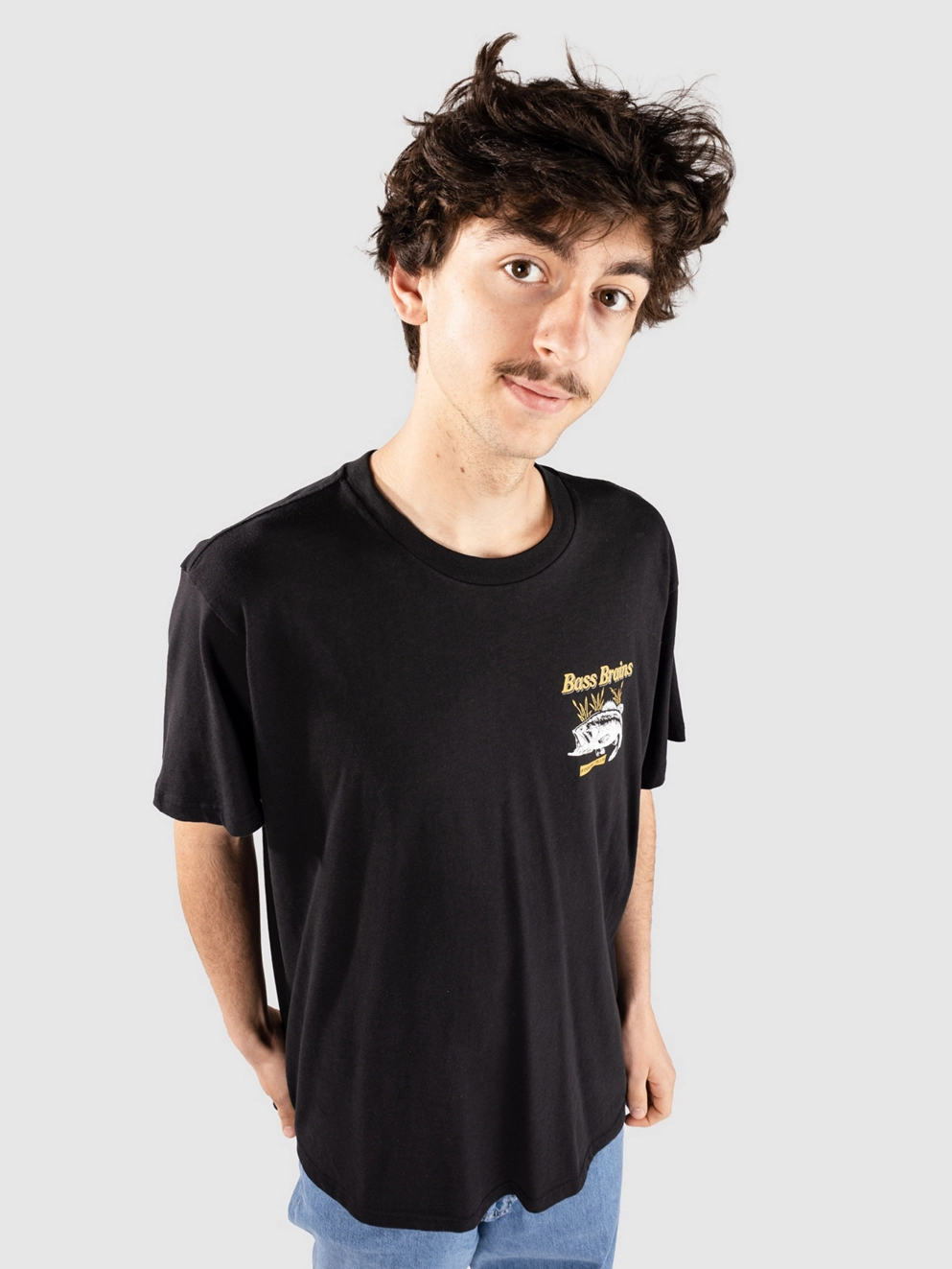 Brixton Bass Brains T-Shirt black
