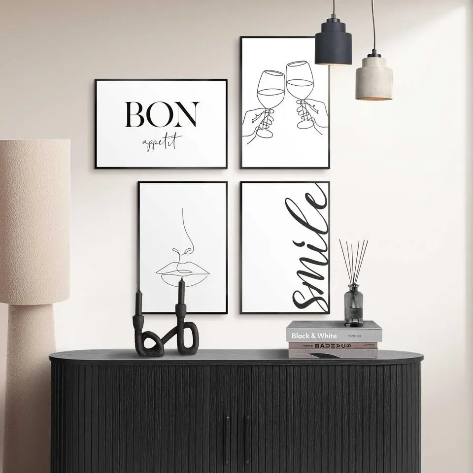 Set poster met lijst - Proost