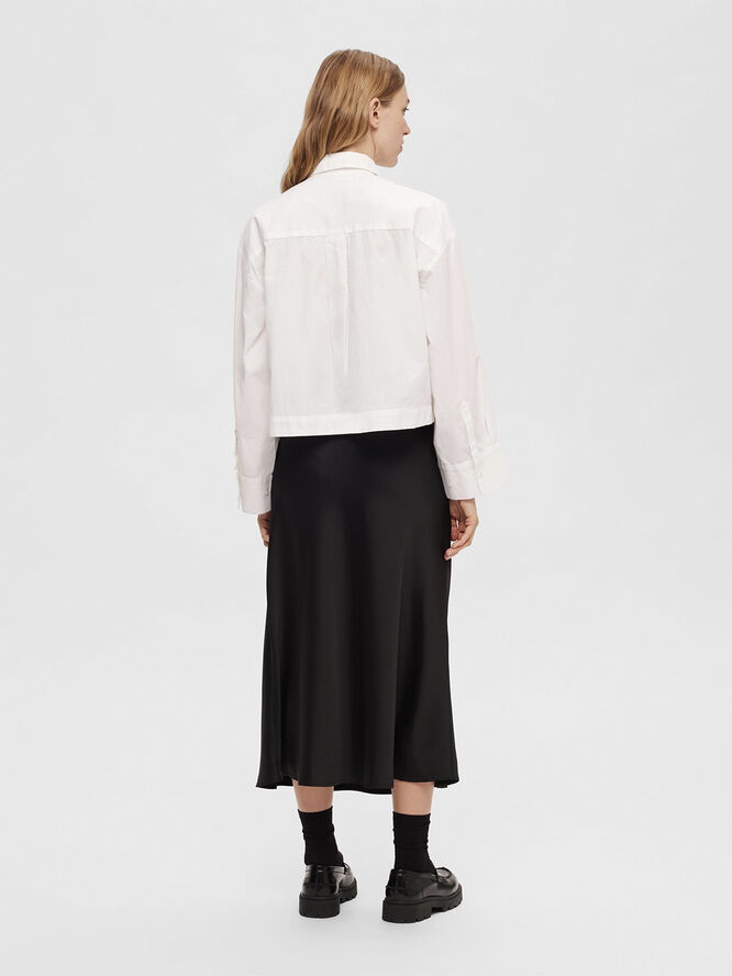 Something New SLFLENA HW MIDI SKIRT NOOS Sort