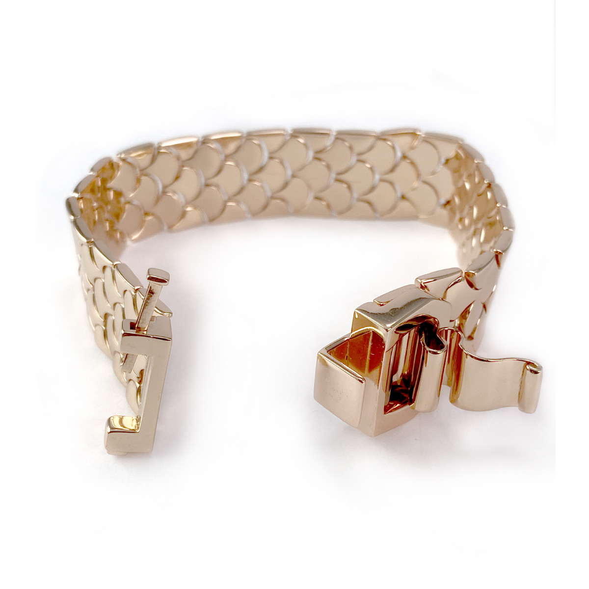 Bracelet d'occasion doré rose 19 cm