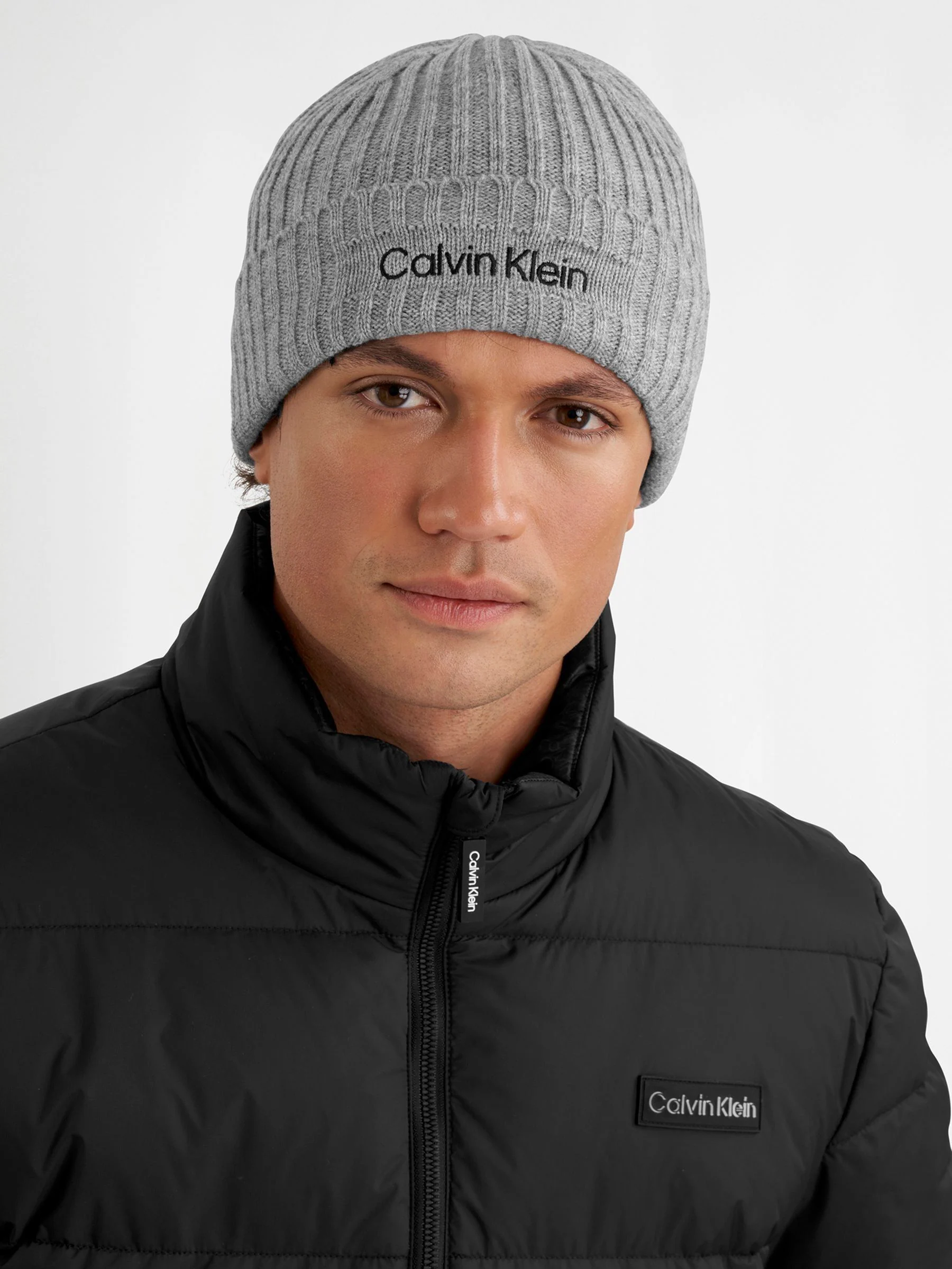 Grijs - Calvin Klein Golf Boyland Knitted Beanie