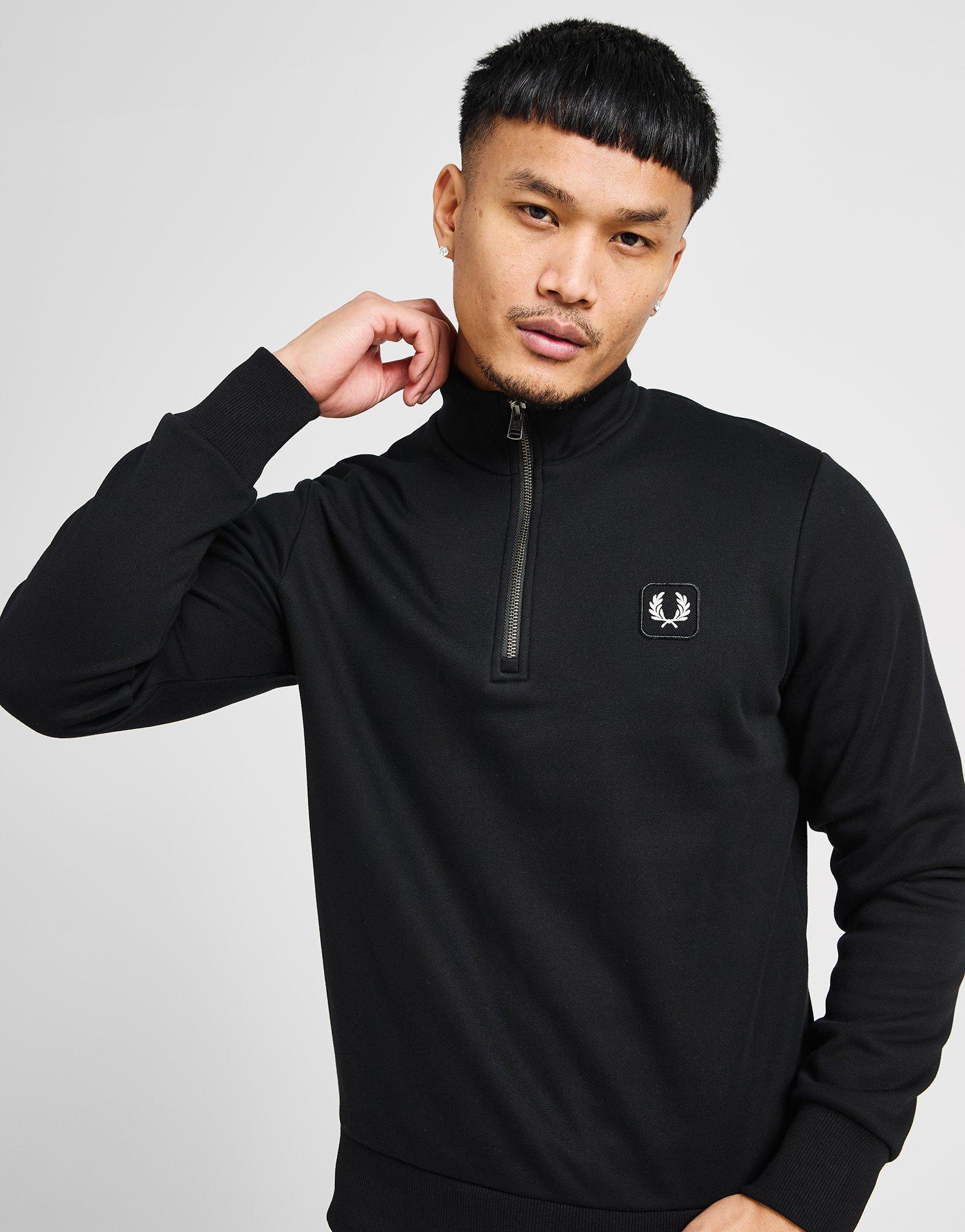 Fred Perry Sweat Zippé Badge Homme