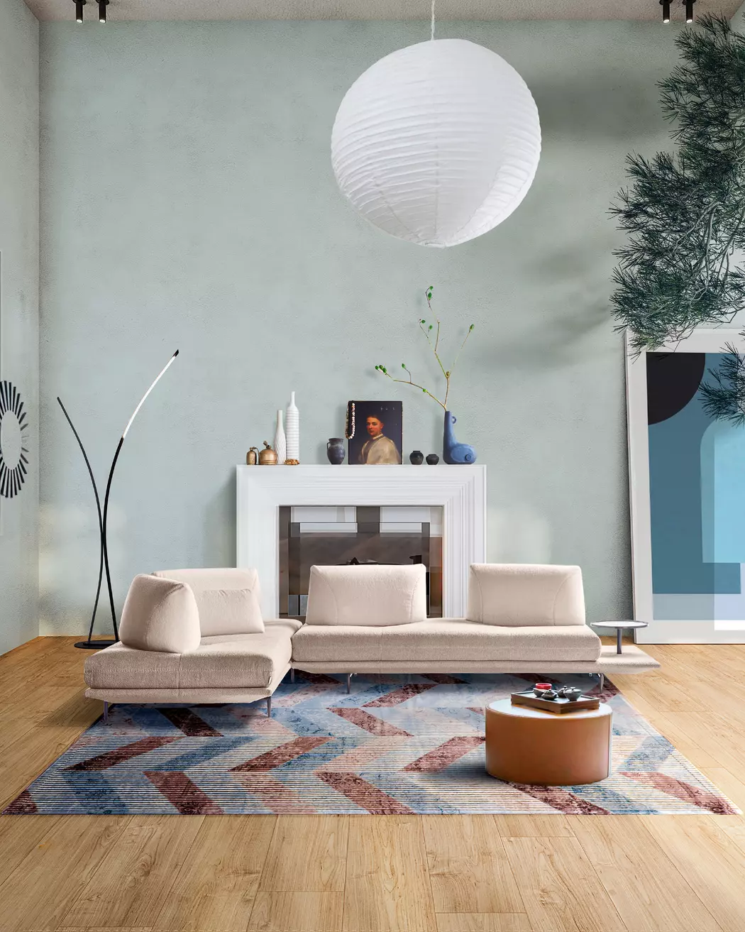 Ecksofa gianduiotto - CAL 1167