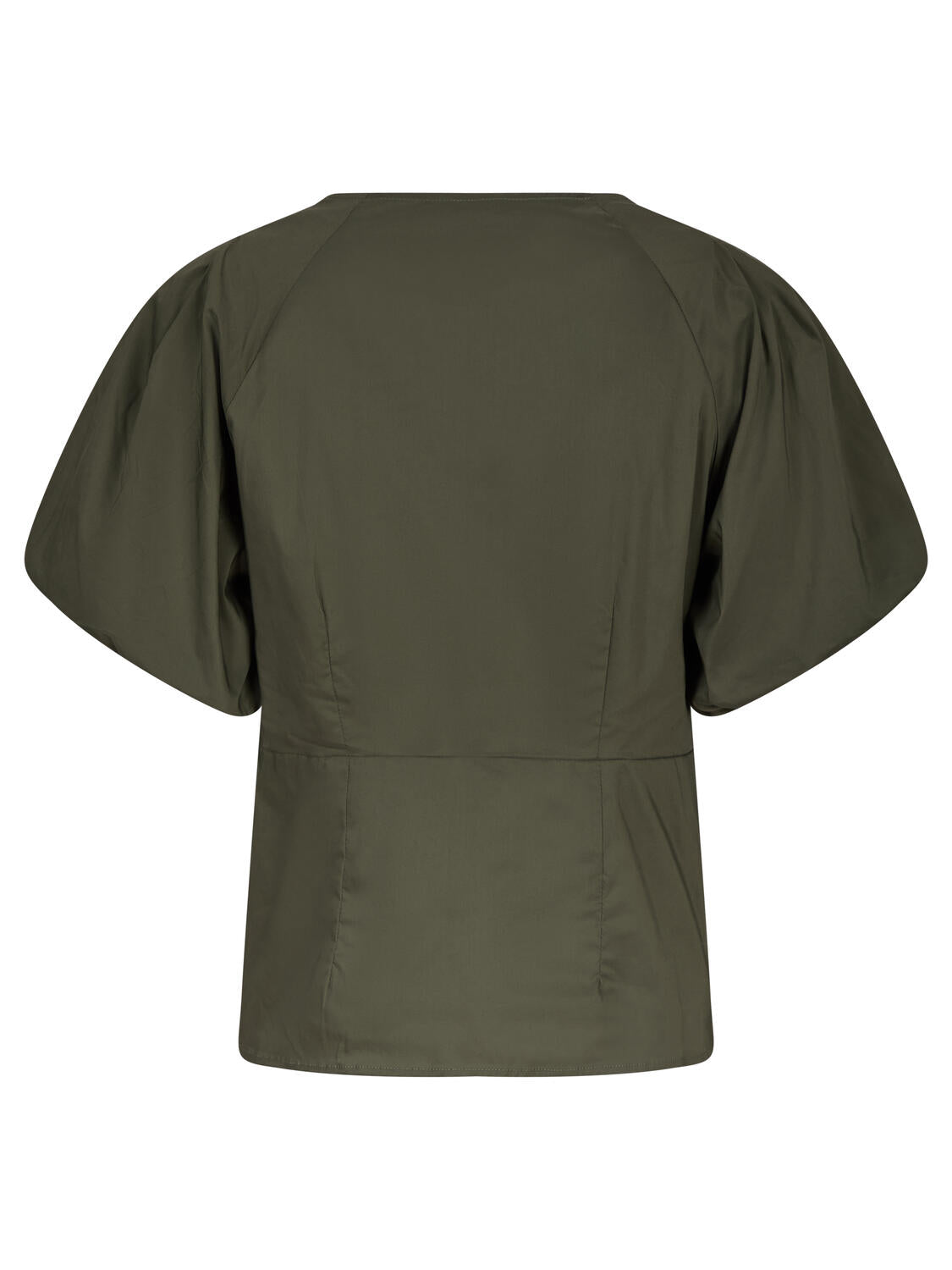 Bahne Studio  Barbara Poplin bluse - Army
