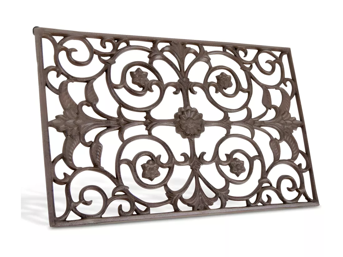 Paillasson rectangulaire fonte Fonte Marron - Décoration d'Autrefois