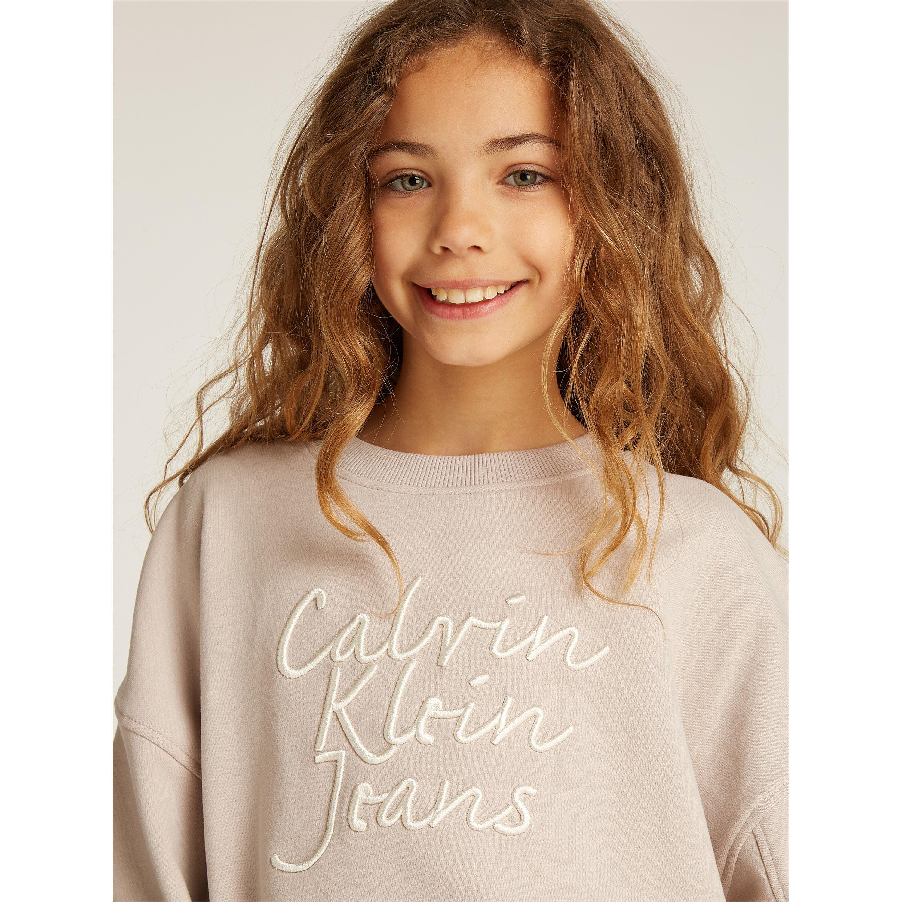 Calvin Klein Jeans HANDW LOGO EMBR CN SWEATSHIRT