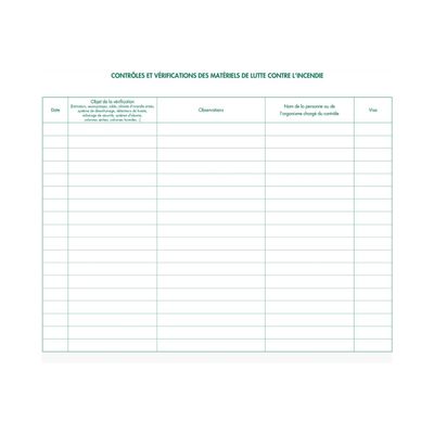 Exacompta - Registre de sécurité ERP - 32 pages - 24 x 32 cm