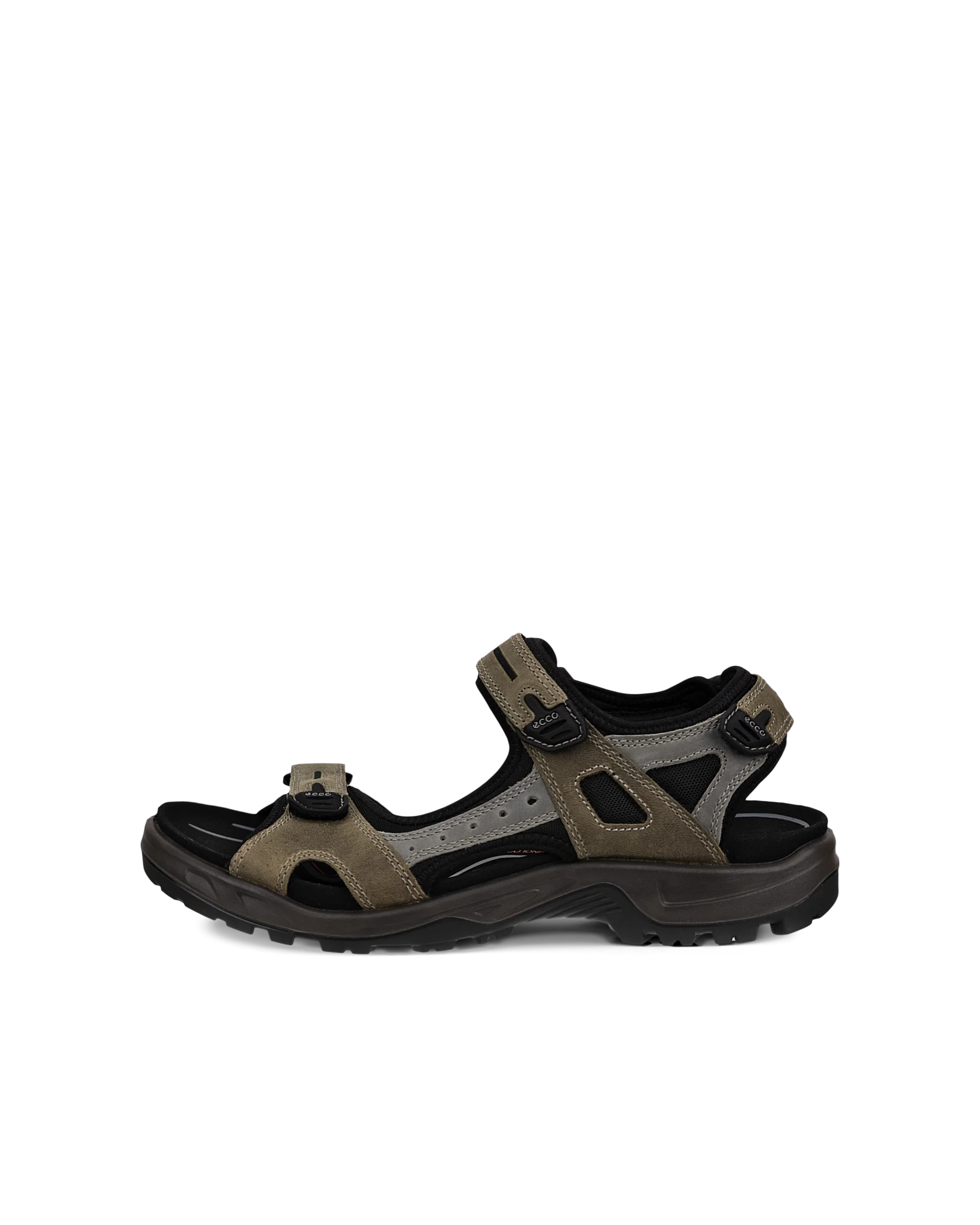 ECCO OFFROAD Herren Trekkingsandale aus Nubukleder Grün