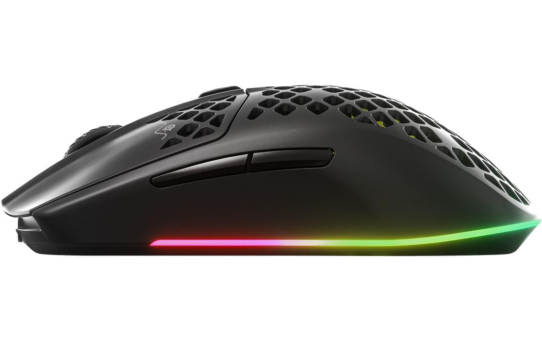 Gaming-Maus Aerox 3 Wireless SchwarzErgonomische, drahtlose Gaming-Mouse mit RGB-Beleuchtung