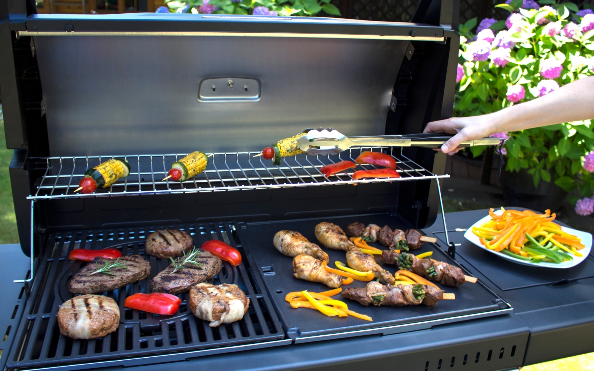 Grillzange mit Verschluss, Gesamtlänge 45cm