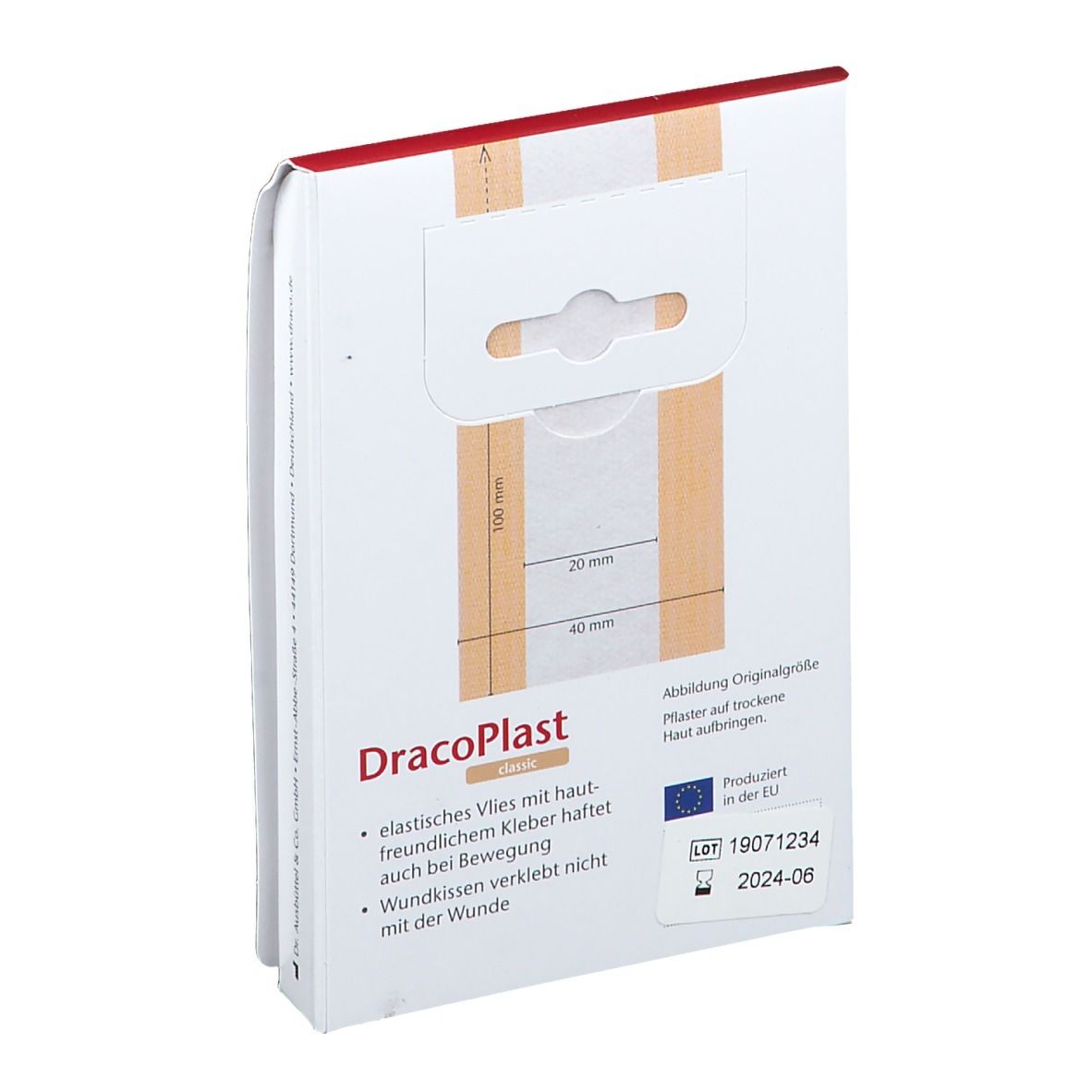 Dracoplast Classic Pflaster 10 x 4 cm