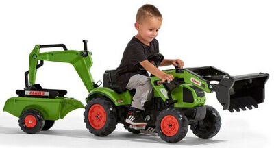 Falk Claas Arion 410 Traktorgraver med Tilhenger