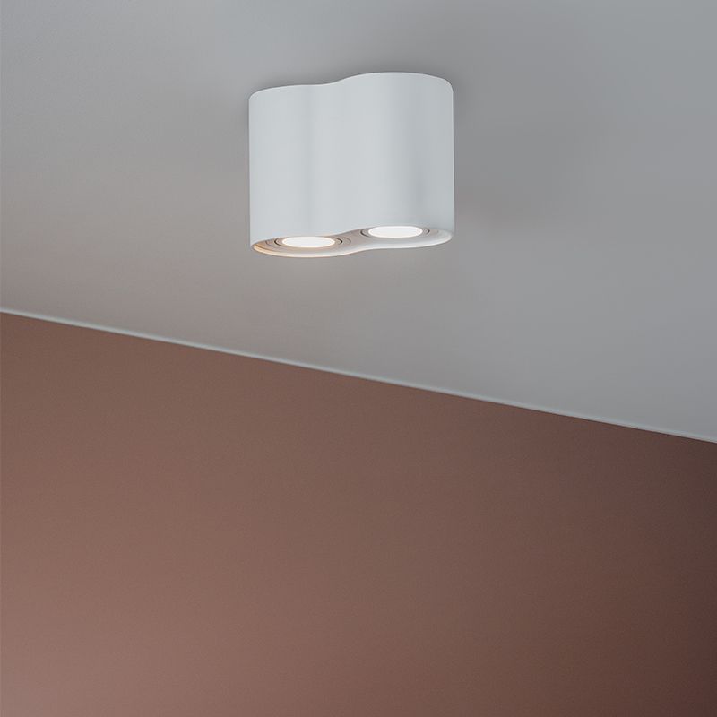 Moderne spot wit kantelbaar - Rondoo Duo