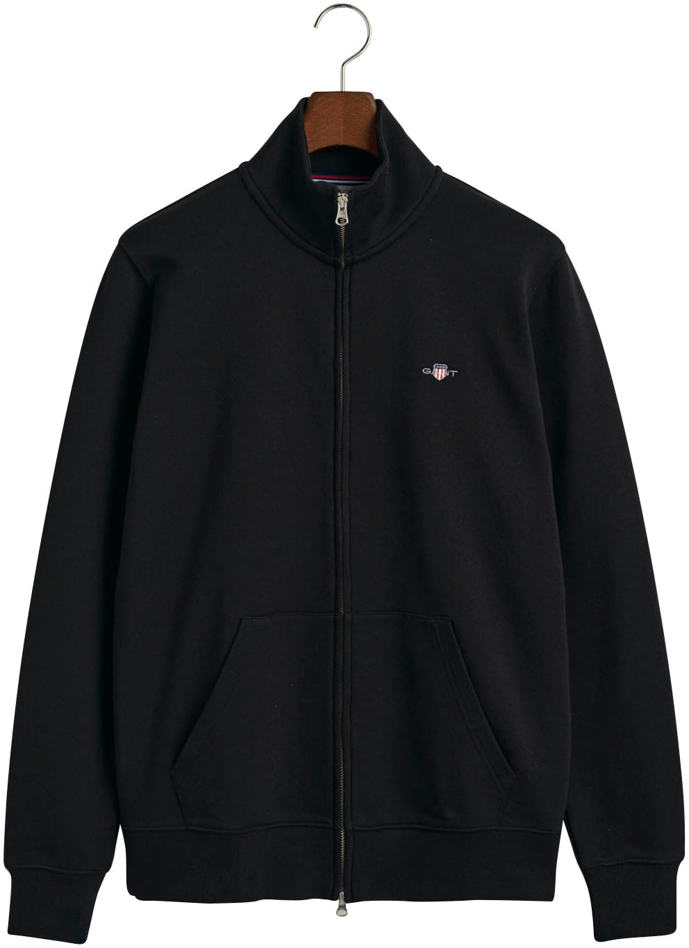 Gant Sweatjacke »REG SHIELD FULL ZIP SWEAT«, mit Logostickerei auf der Brust