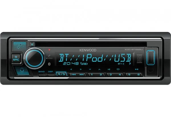Kenwood KDC-BT665U car media receiver Black 200 W Bluetooth