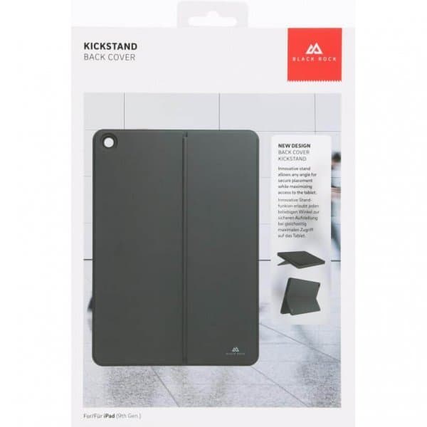 Black Rock iPad 10.2 Cover Kickstand Back Cover Sort