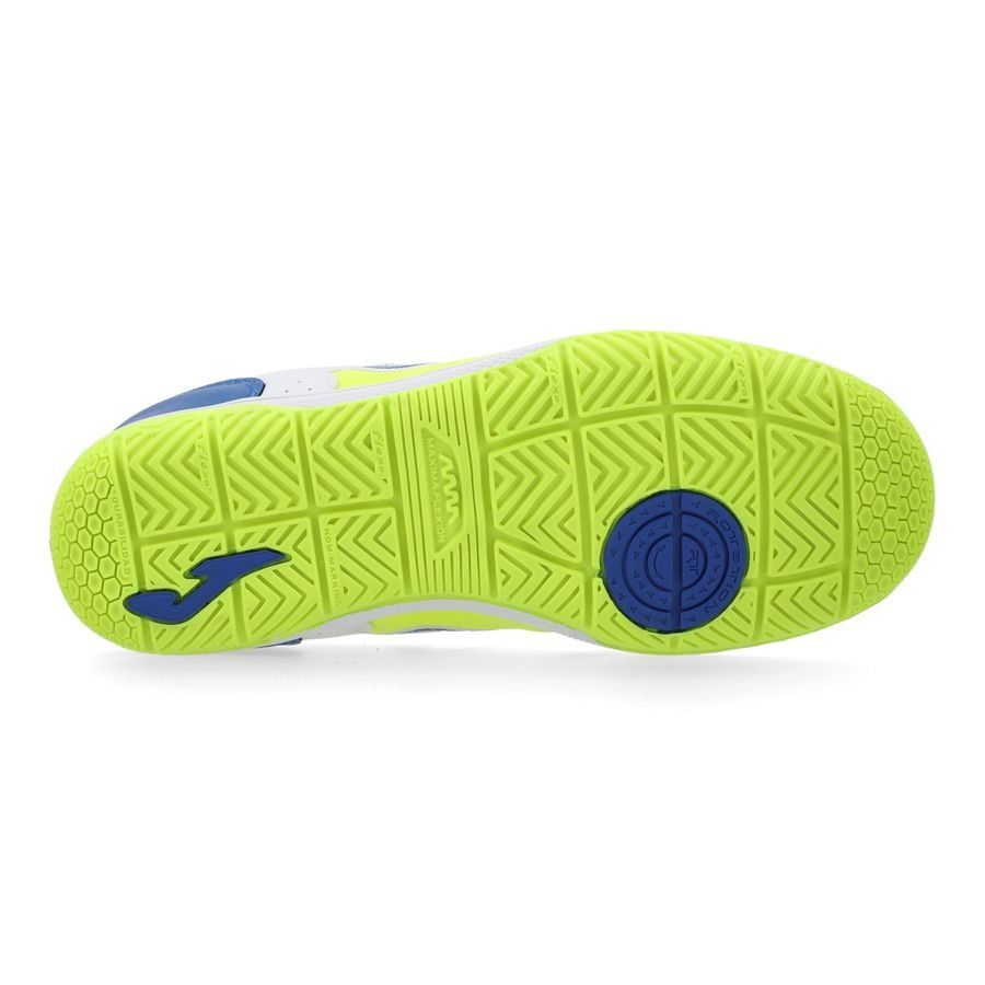 Joma Top Flex IN - Blanc/Bleu/Jaune Enfant