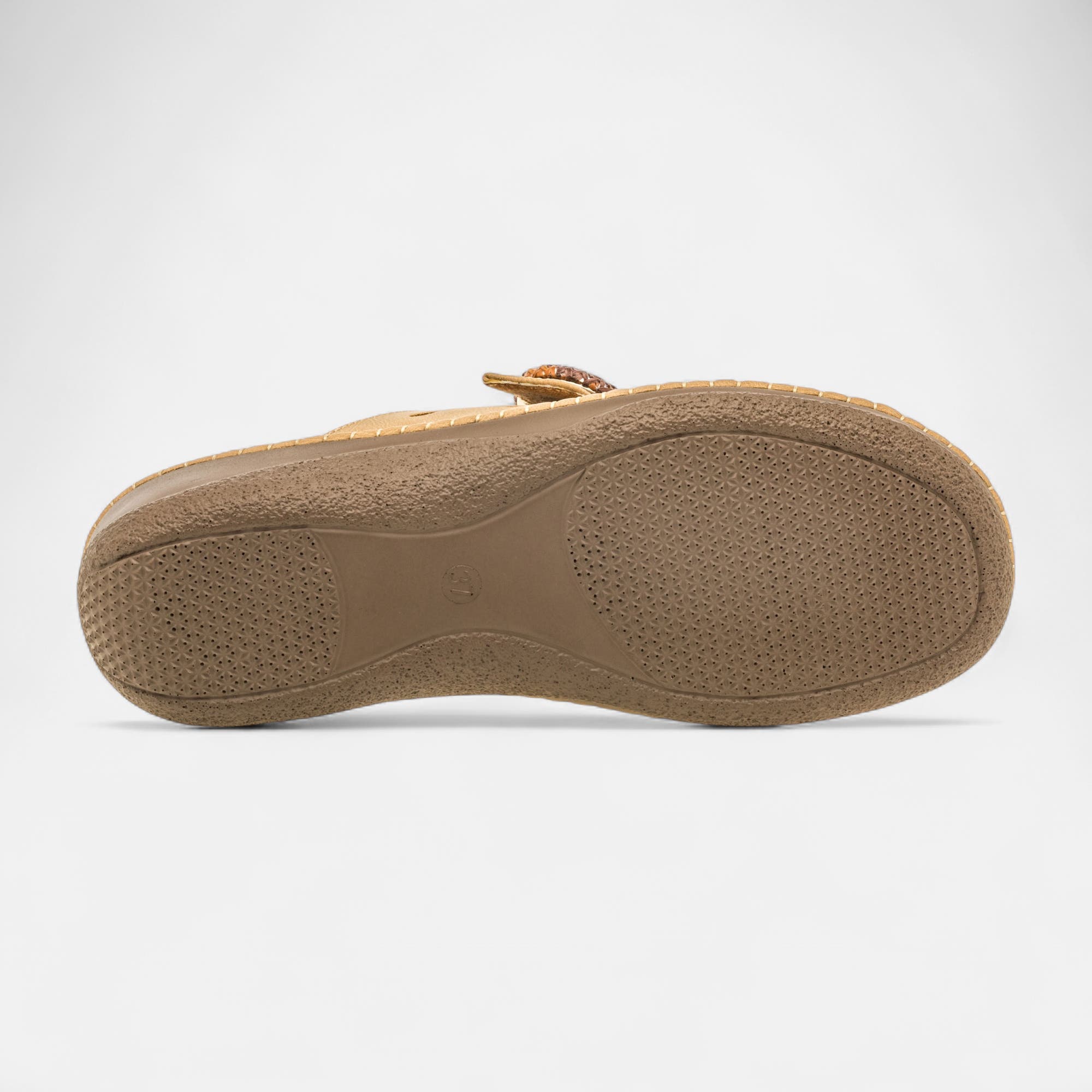 Nu-pieds confort Femme camel