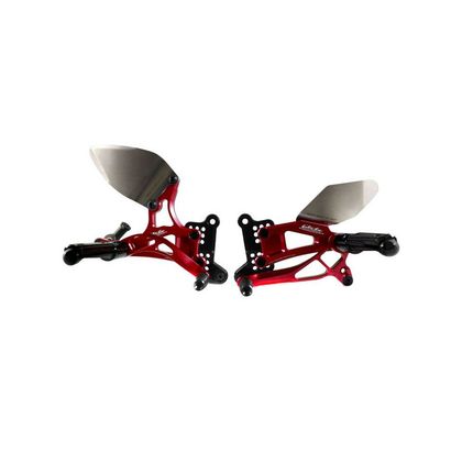 Commandes reculées Valter Moto TYPE 2.5 - Rouge