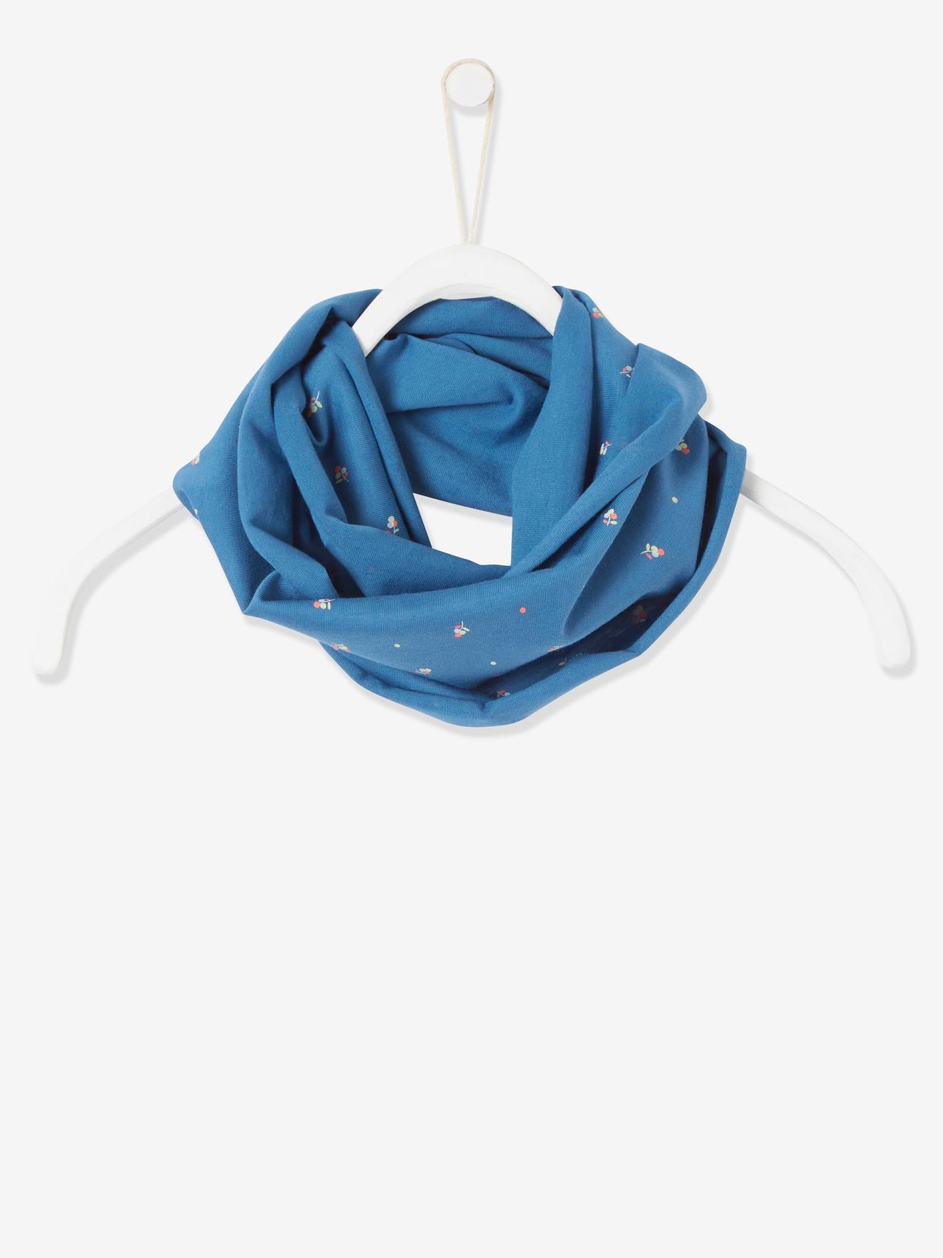 Touca de dormir azul-escura estampada para meninas