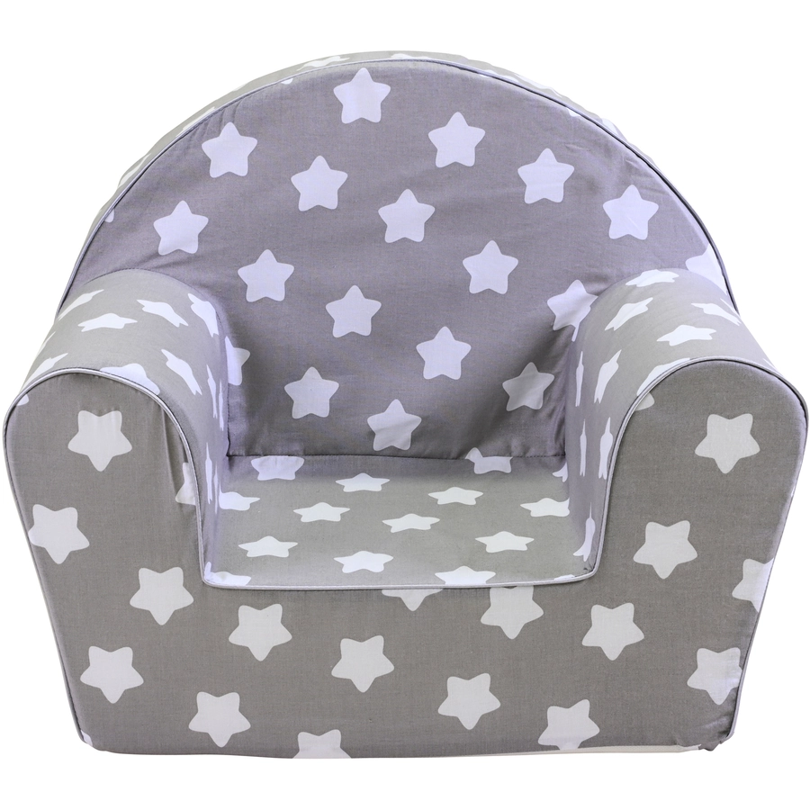 knorr toys® Kindersessel Grey white stars weiß