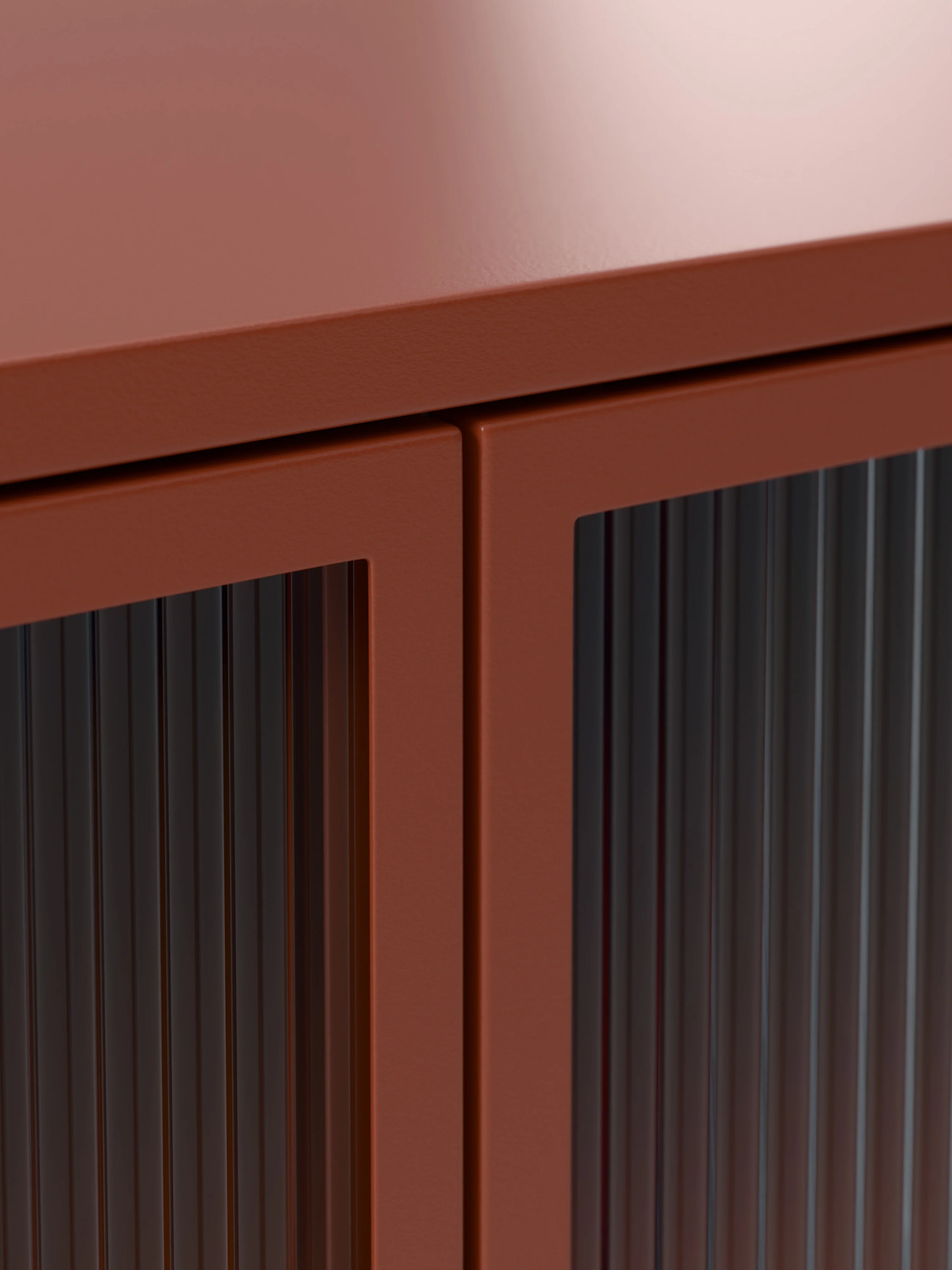 Metalen dressoir Robyn met glazen front
