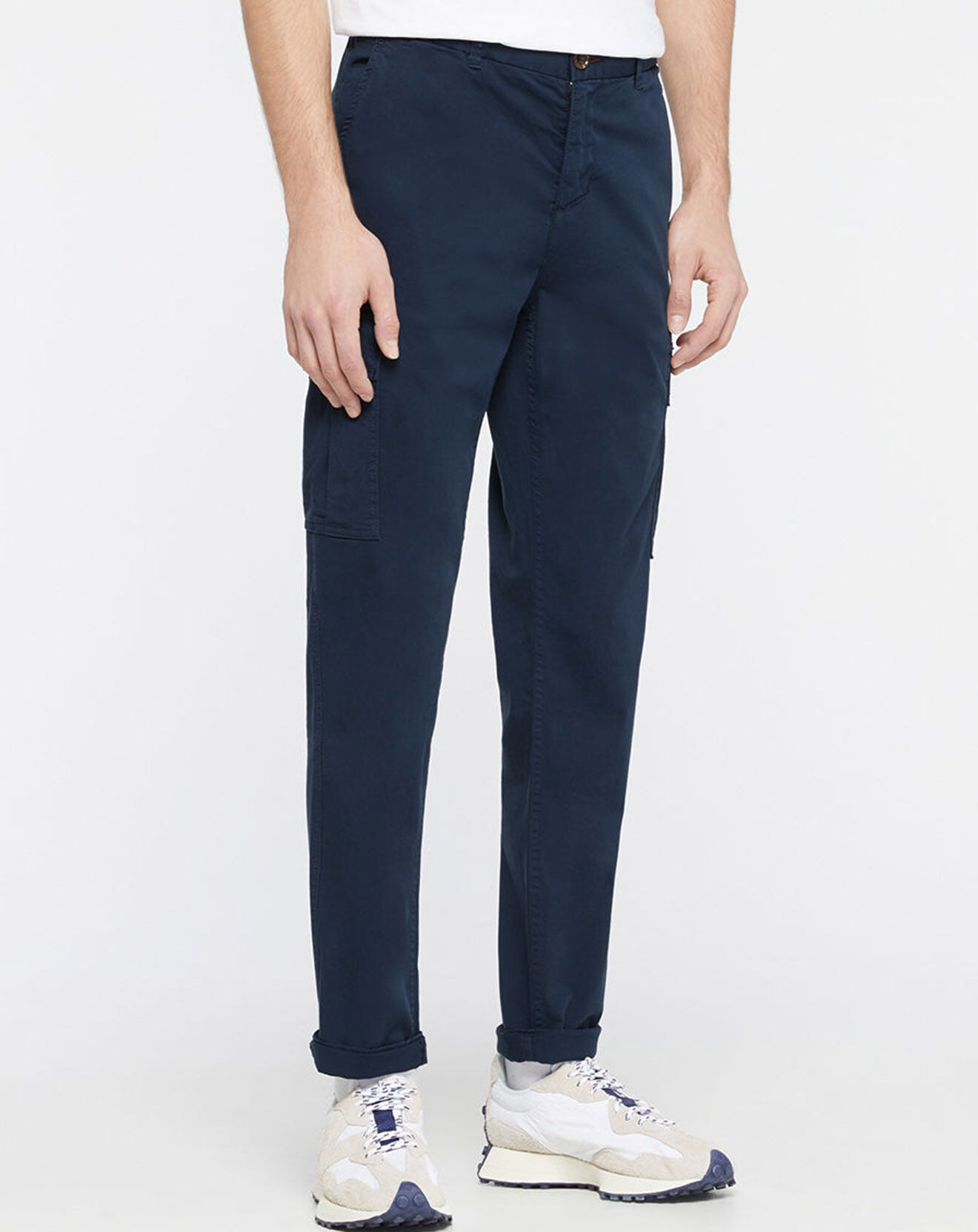 Scotch & Soda Pantalon Cargo Slim Fit Stuart bleu marine