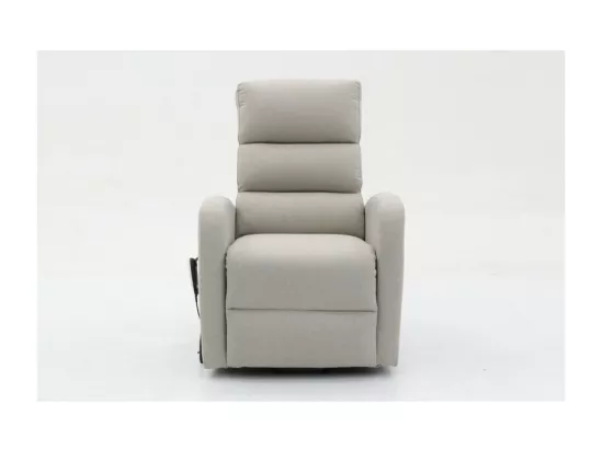 Fauteuil relaxation releveur electrique SYDNEY Tissu Gris clair