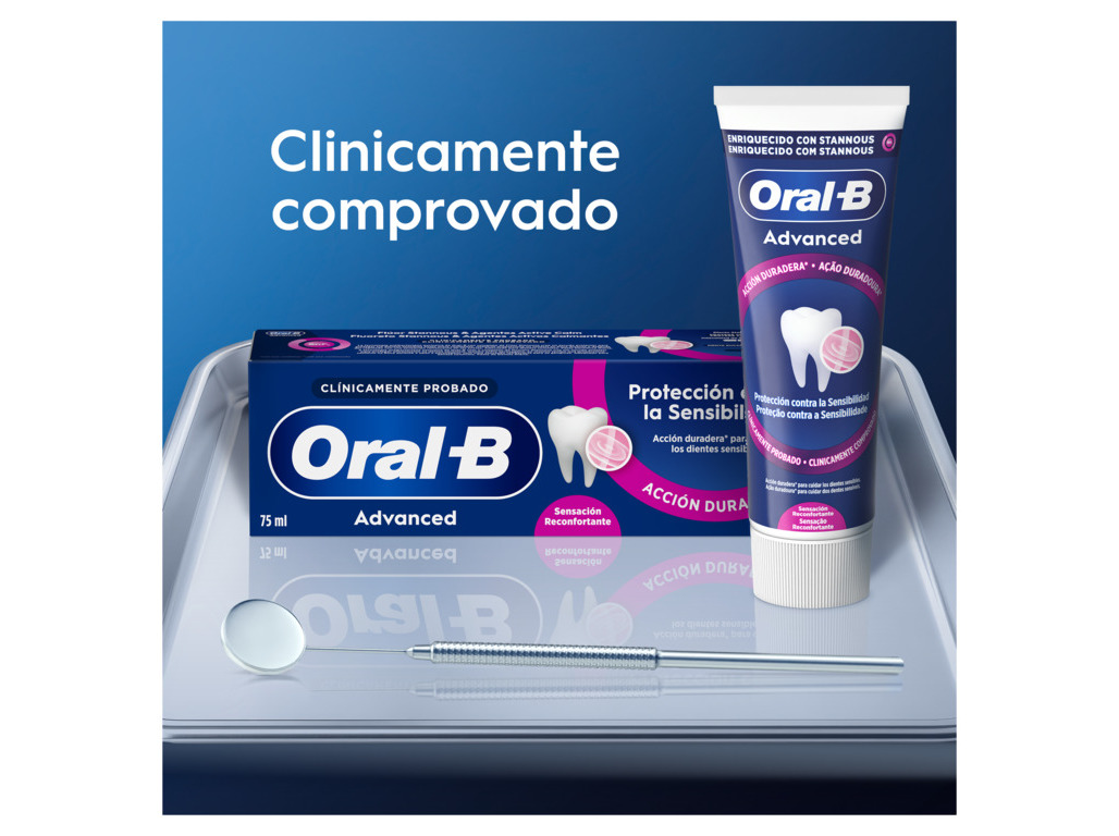 PASTA DENTIFRICA ORAL-B ADVANCED SENSIBILIDADE 2X75ML