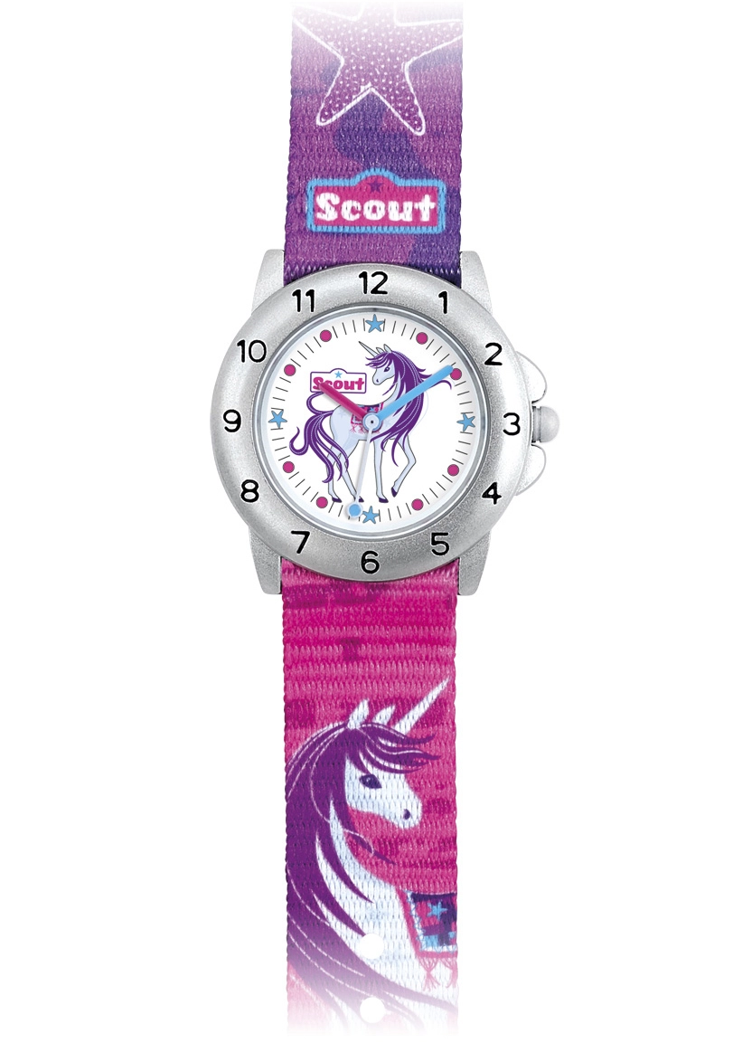 Scout Kinderuhr Einhorn Silber 378.008