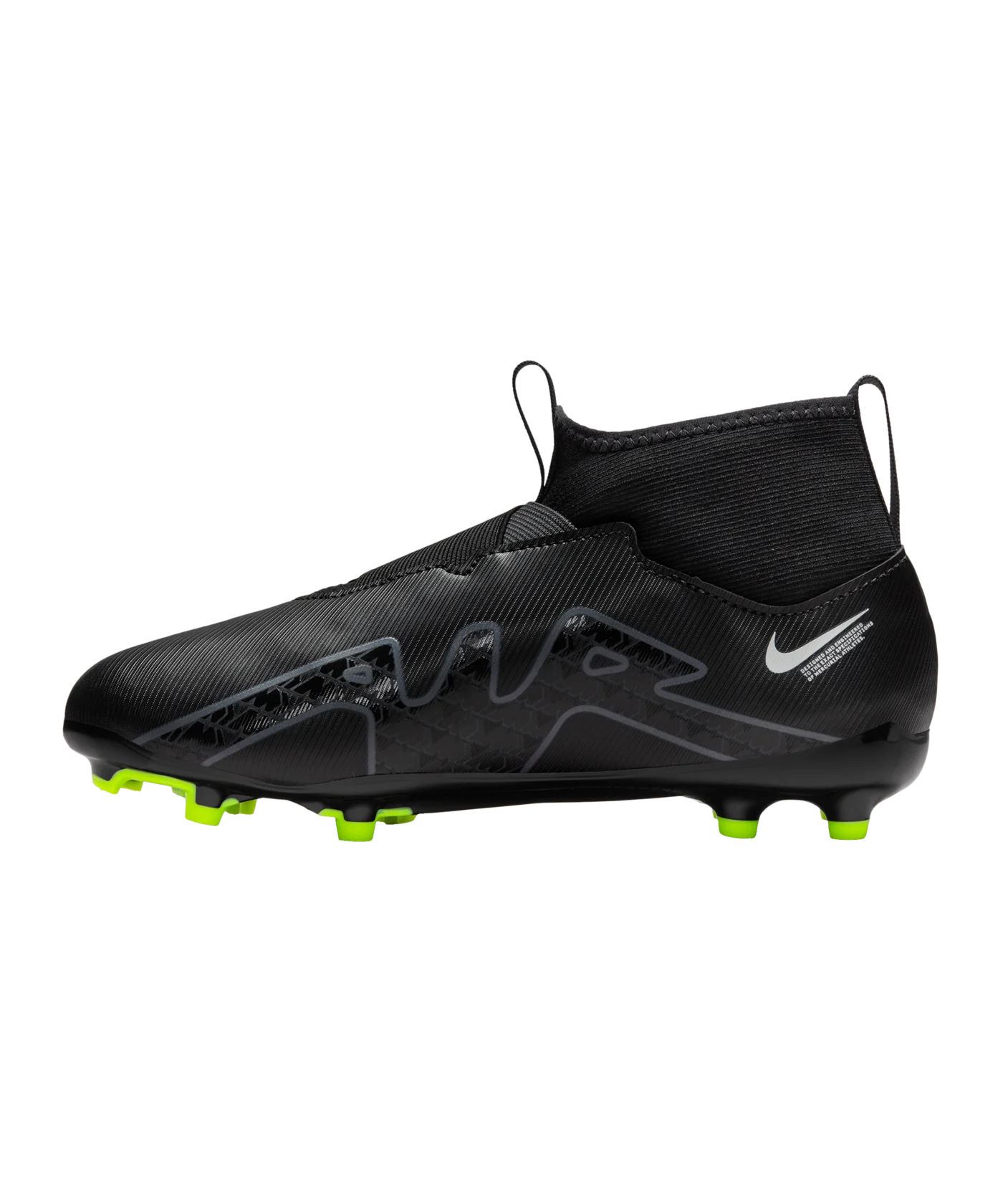 Nike Jr Air Zoom Mercurial Superfly IX Shadow Academy FG/MG Kids Schwarz F001