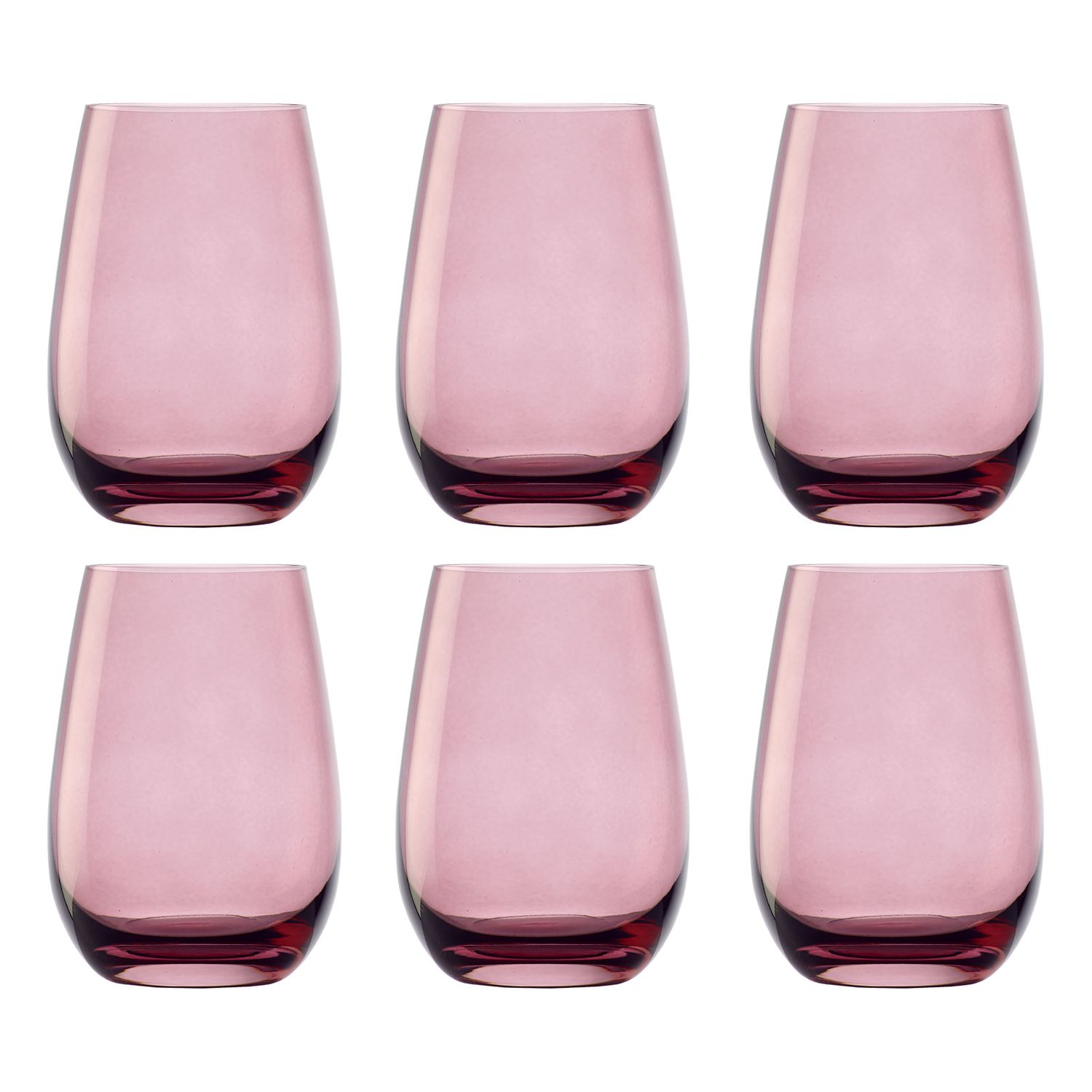 Farbige Trinkgläser ELEMENTS 6er-Set, Flieder, 465 ml