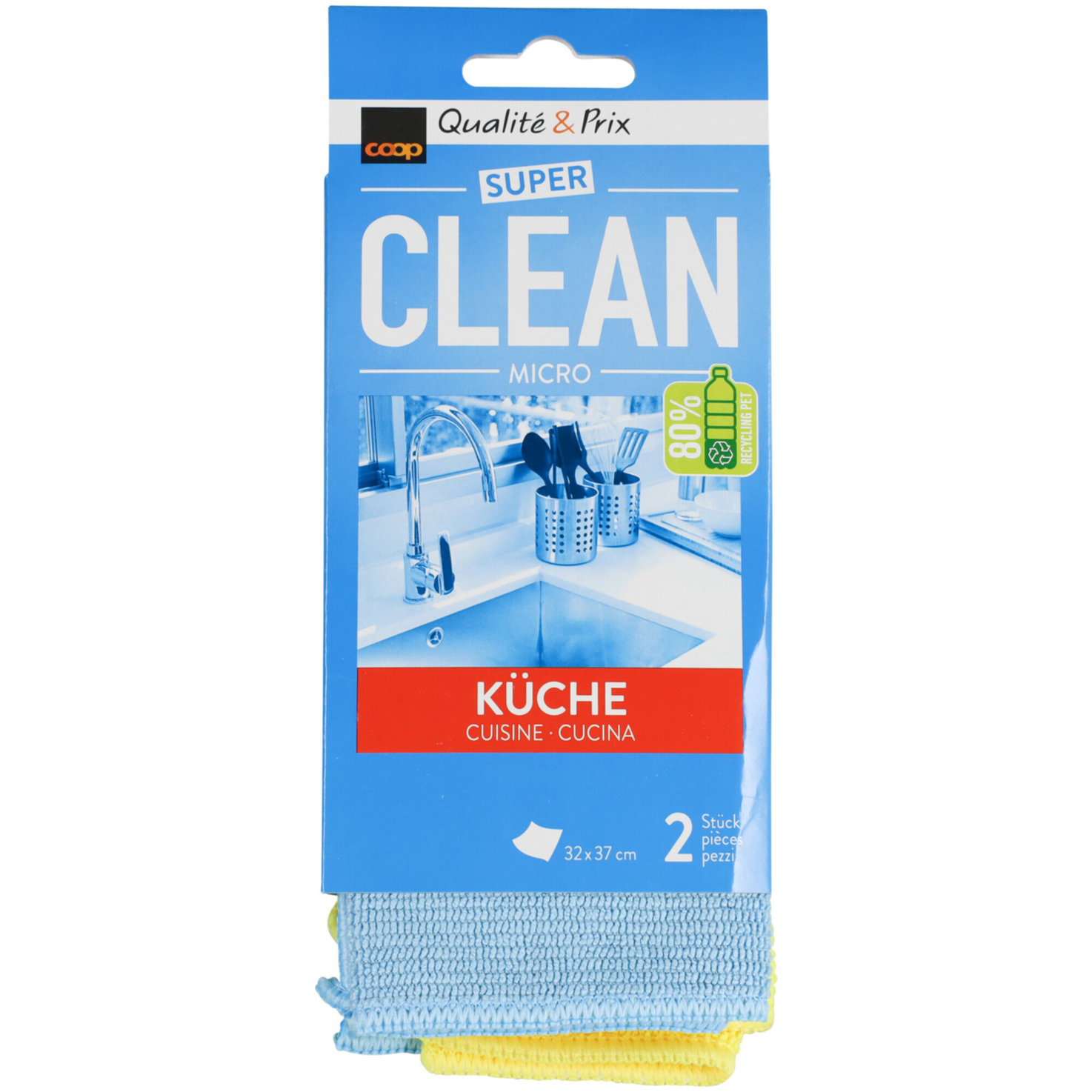 Clean Mikrofaser Küchentuch 2 Stück